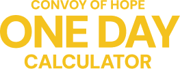 One Day Calculator — Convoy of Hope